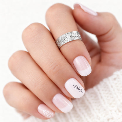 Anillo Midi Flores