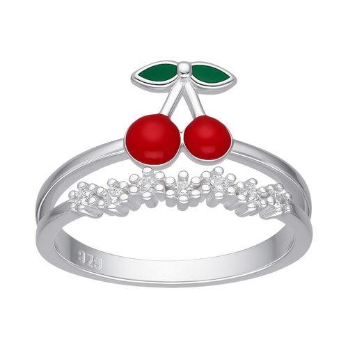 Anillo Cereza Esmaltada Circones 10