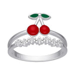 Anillo Cereza Esmaltada Circones 10