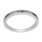Anillo Cintillo Circones Multicolor 8