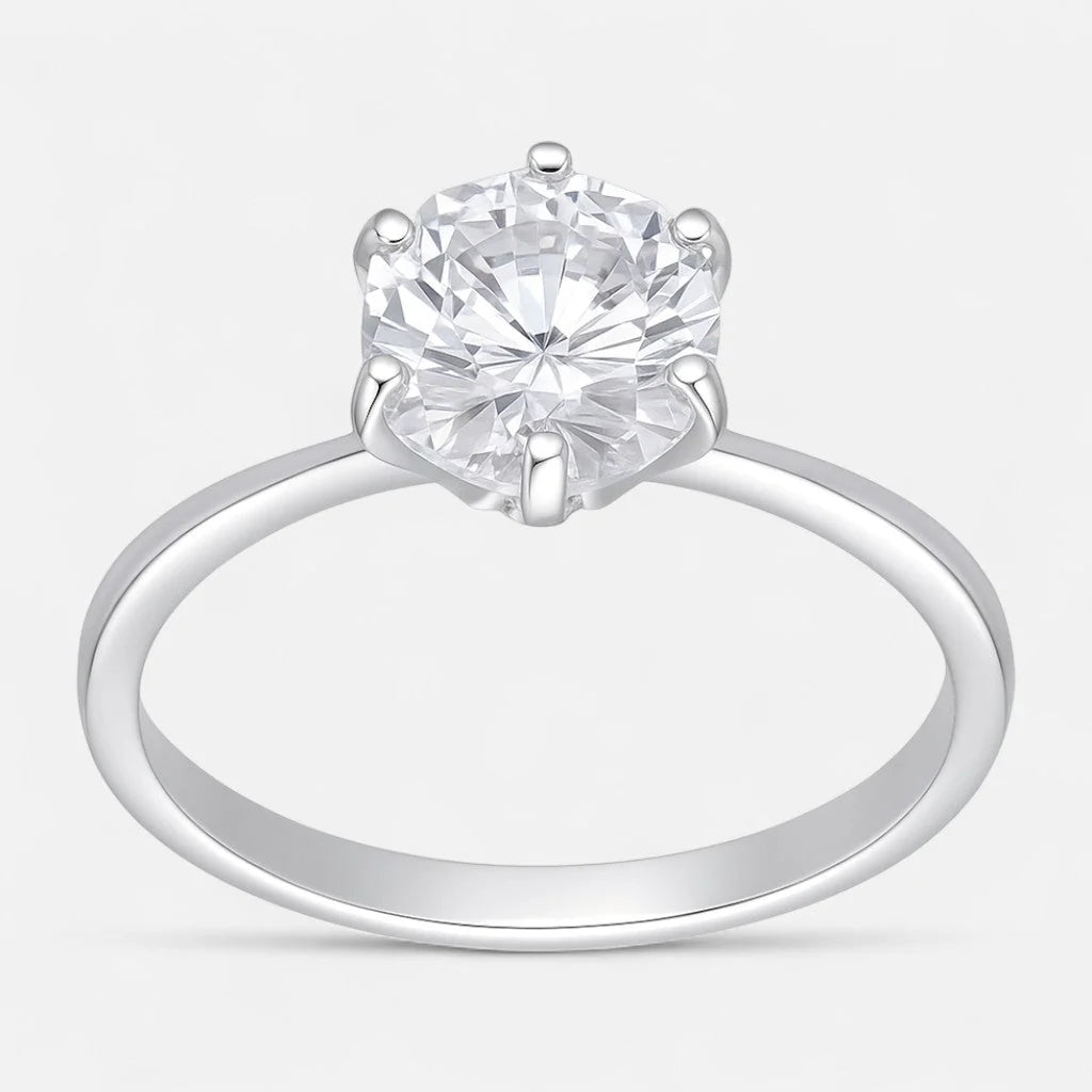 Anillo Circón Solitario 9