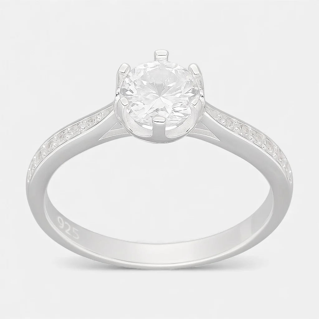 Anillo Circón Solitario 12