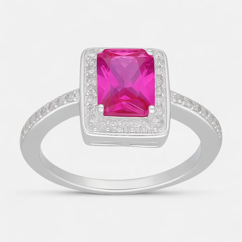 Anillo Circones Rubí Pave 12