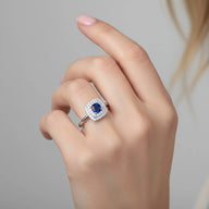 Anillo Circón Zafiro 20
