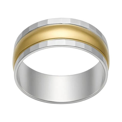 Anillo Compromiso Facetado con Oro 14