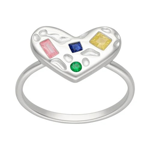 Anillo Corazón Chunky Circones Multicolor 12