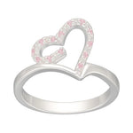 Anillo Corazón Circones Rosa Francia 12