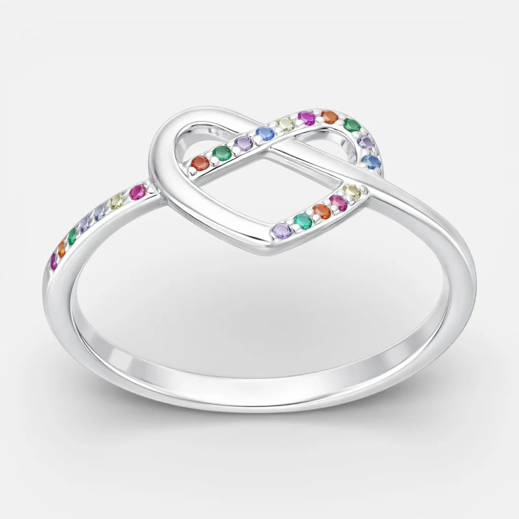 Anillo Corazón Infinito Circones Multicolor 12