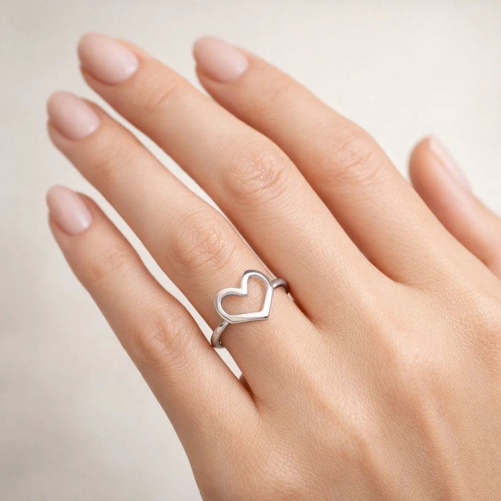 Anillo Corazón Irregular 18