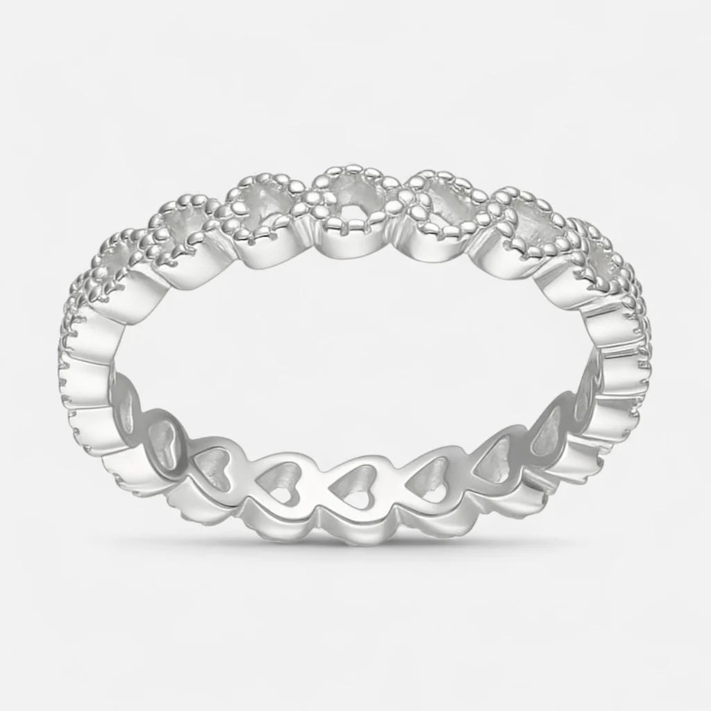 Anillo Corazones Sin Fin 18