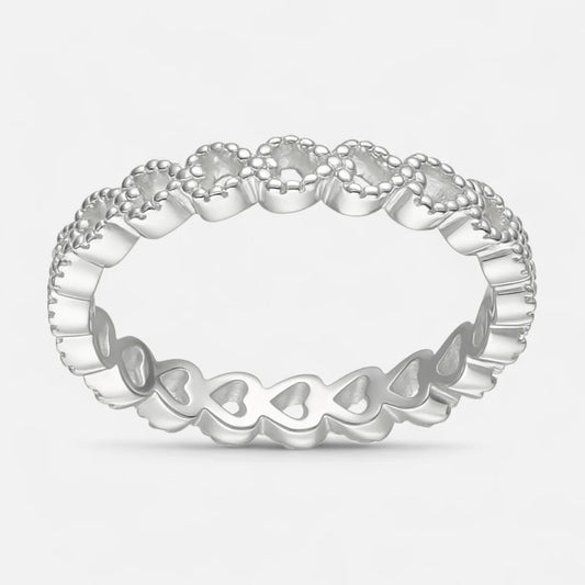 Anillo Corazones Sin Fin 18