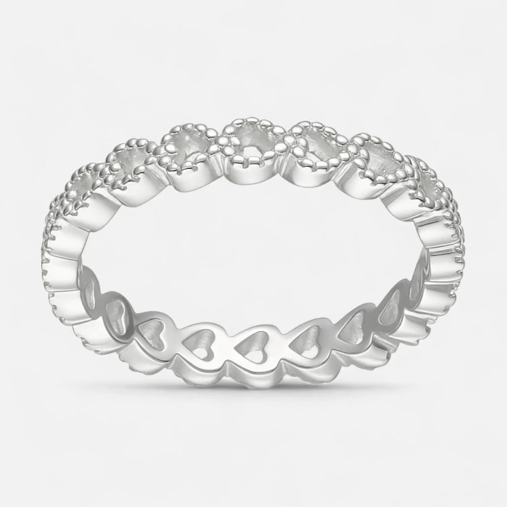 Anillo Corazones Sin Fin 14