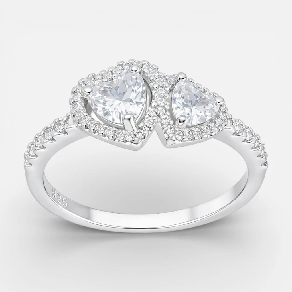 Anillo Corazones Circones Pavé 14