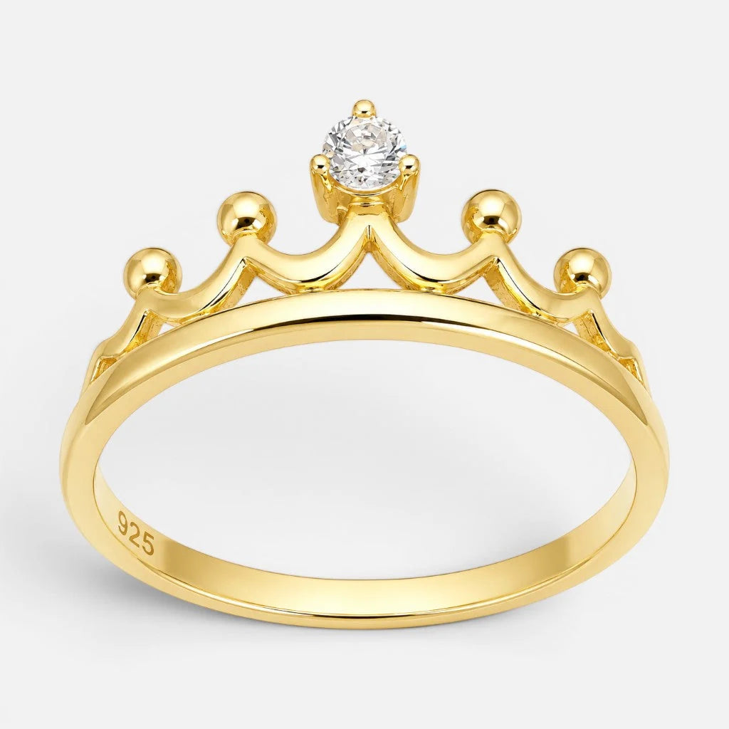Anillo Corona Circón 19