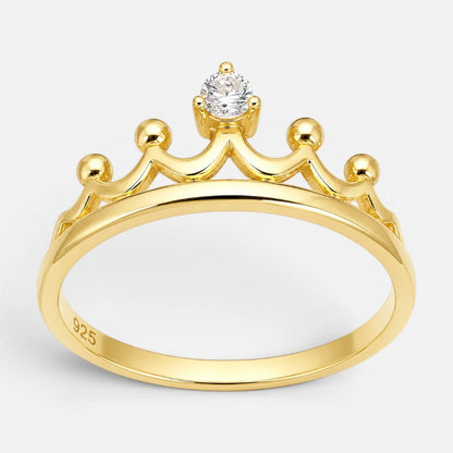 Anillo Corona Circón 19