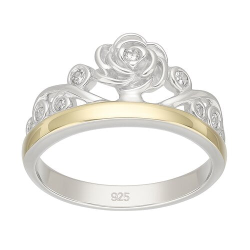 Anillo Corona en Oro Circones 15