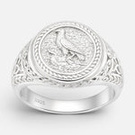 Anillo Sello Cuervo de Odín 17