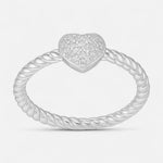 Anillo Entorchado Corazón Circones 11
