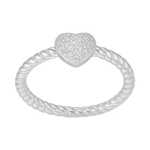 Anillo Entorchado Corazón Circones 14