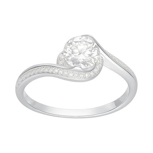 Anillo Entrelazado Moissanita y Circones 11
