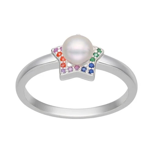 Anillo Estrella Perla Circones Multicolor 12