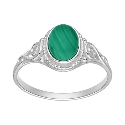Anillo Étnico Malaquita 14