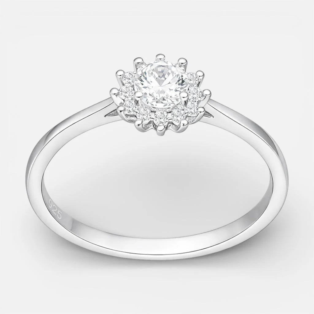 Anillo Flor Circón 21