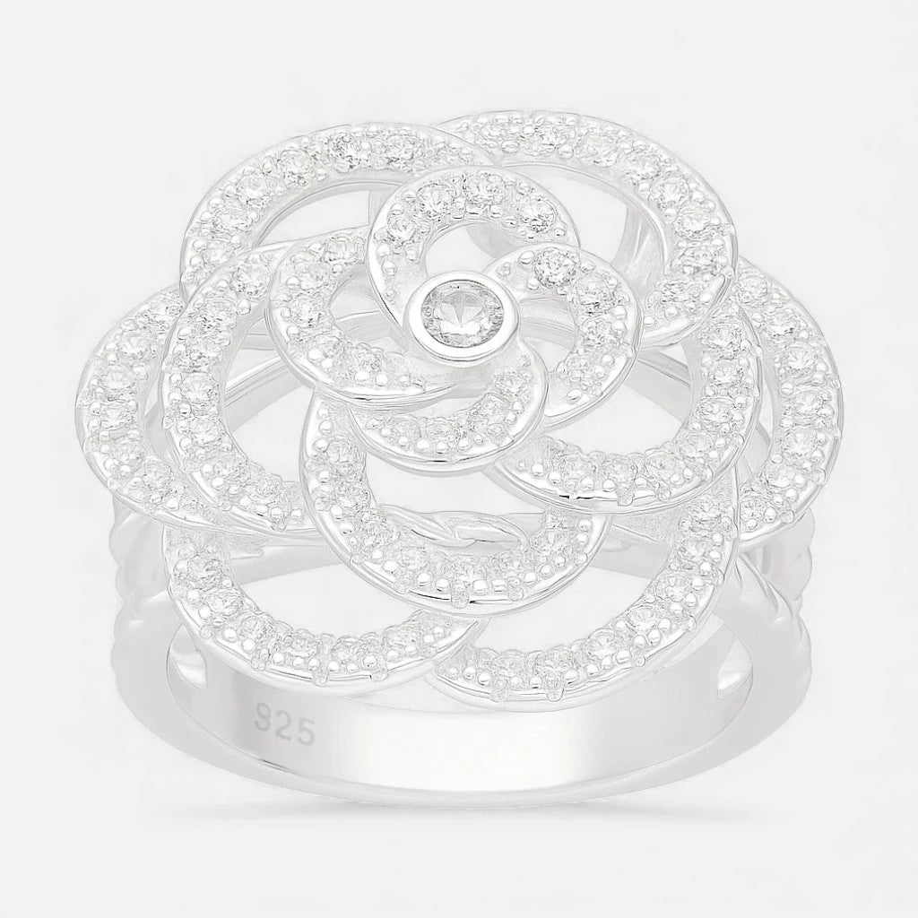 Anillo Flor Circones 18