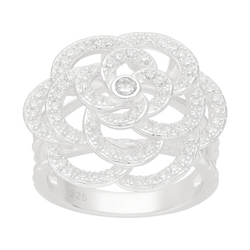 Anillo Flor Circones 18