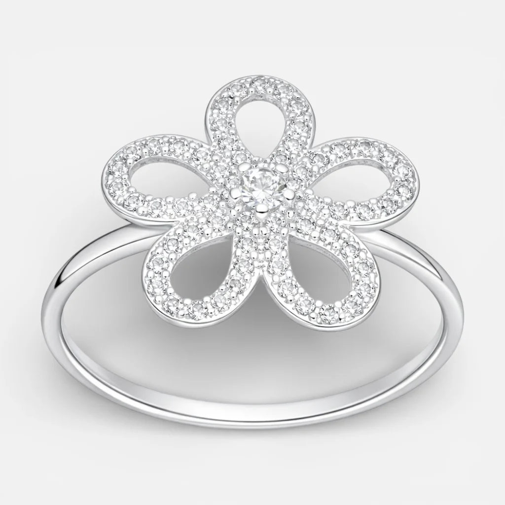 Anillo Flor Circones 18