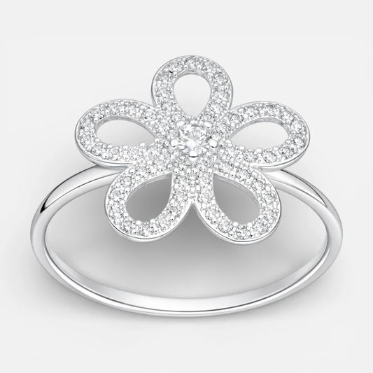 Anillo Flor Circones 18