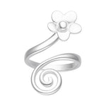Anillo Flor Espiral 18