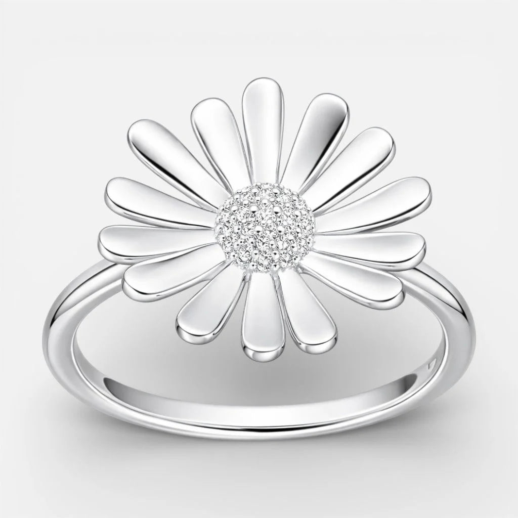 Anillo Flor Margarita Circones 16