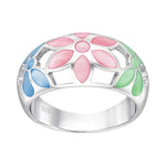 Anillo Flores Nacarado Multicolor 15