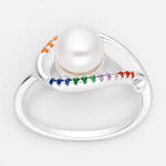 Anillo Gota Perla Circones Multicolor 19
