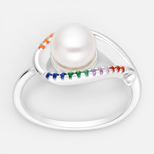 Anillo Gota Perla Circones Multicolor 19