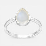 Anillo Gota Piedra Luna 20