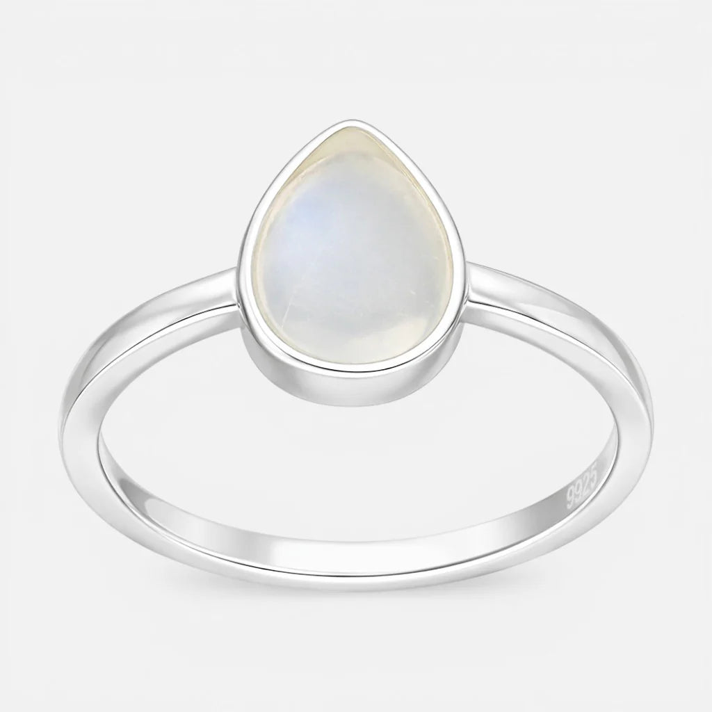 Anillo Gota Piedra Luna 23