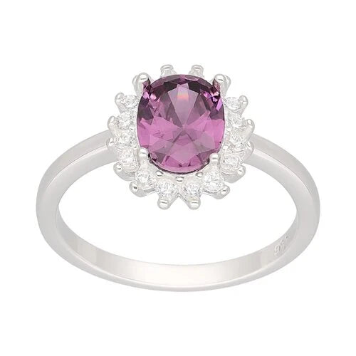 Anillo Lady Circón Amatista 12