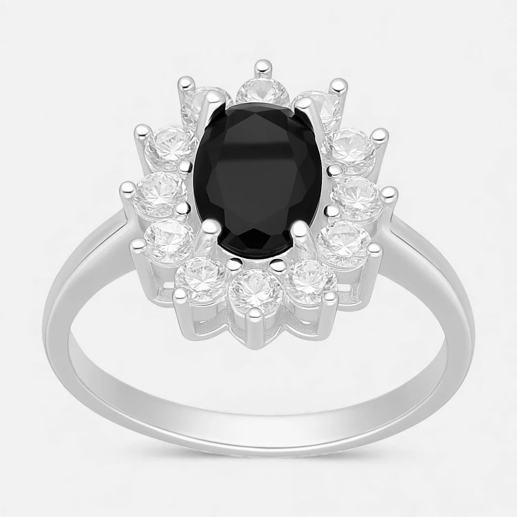 Anillo Lady Circón Ónix 20