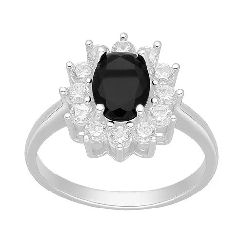 Anillo Lady Circón Ónix 15