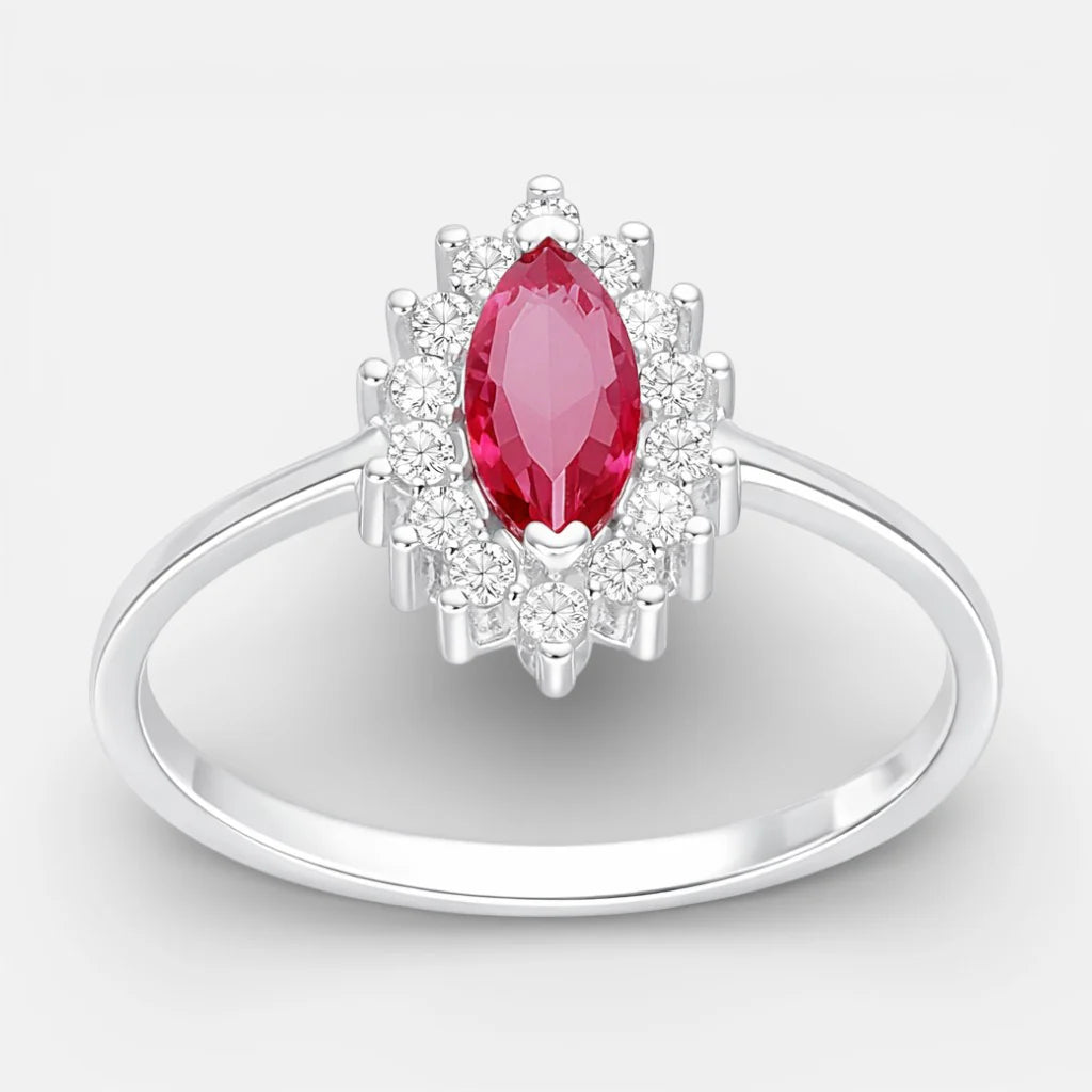 Anillo Lady Circón Rubí 12