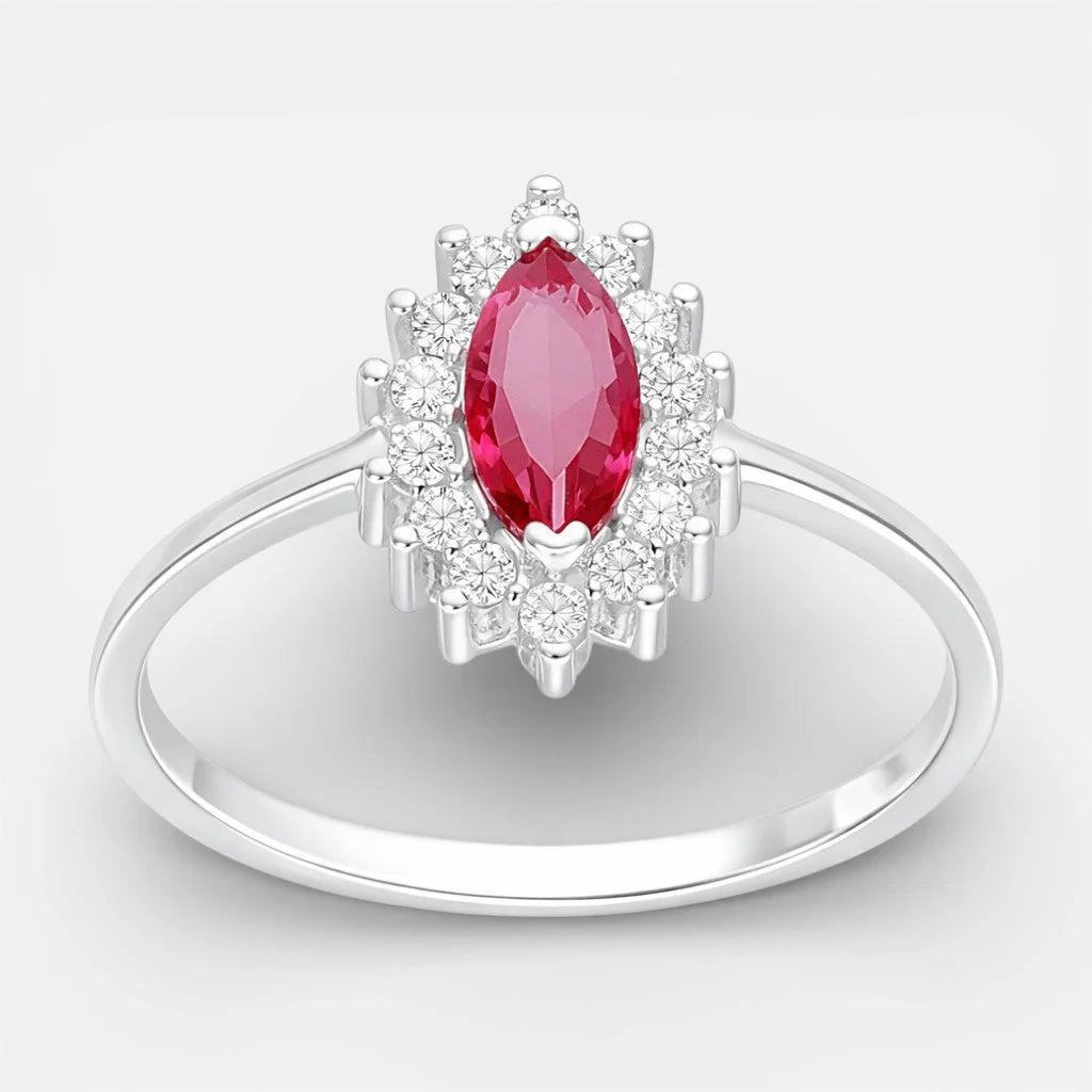 Anillo Lady Circón Rubí 16