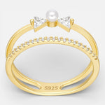 Anillo Lazo Circones Perla 20