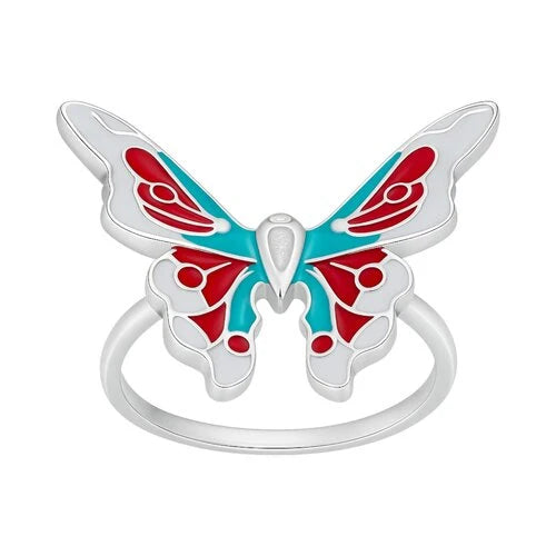 Anillo Mariposa Esmaltada 12