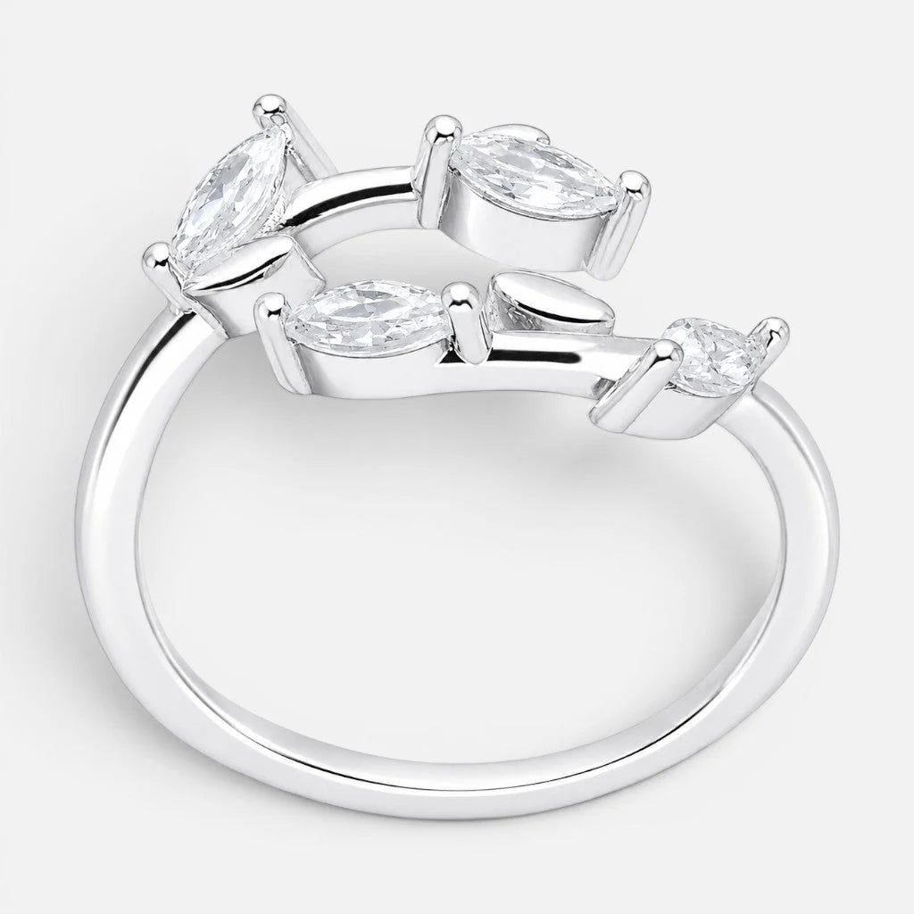 Anillo Midi Espigas Circones