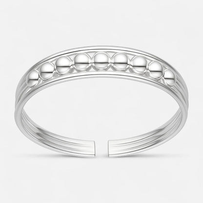 Anillo Midi Triple Esferas