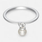 Anillo Perla Colgante 19