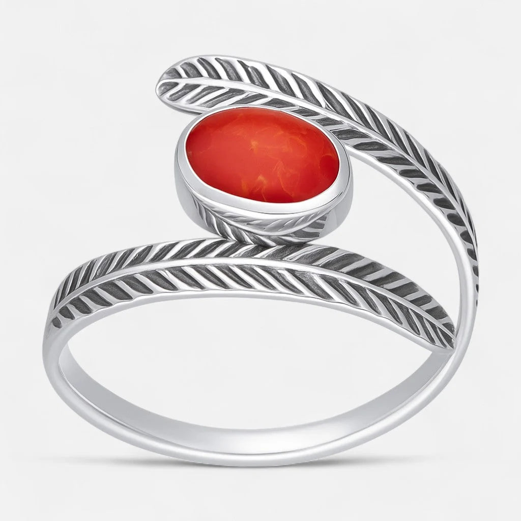 Anillo Plumas Jaspe 17