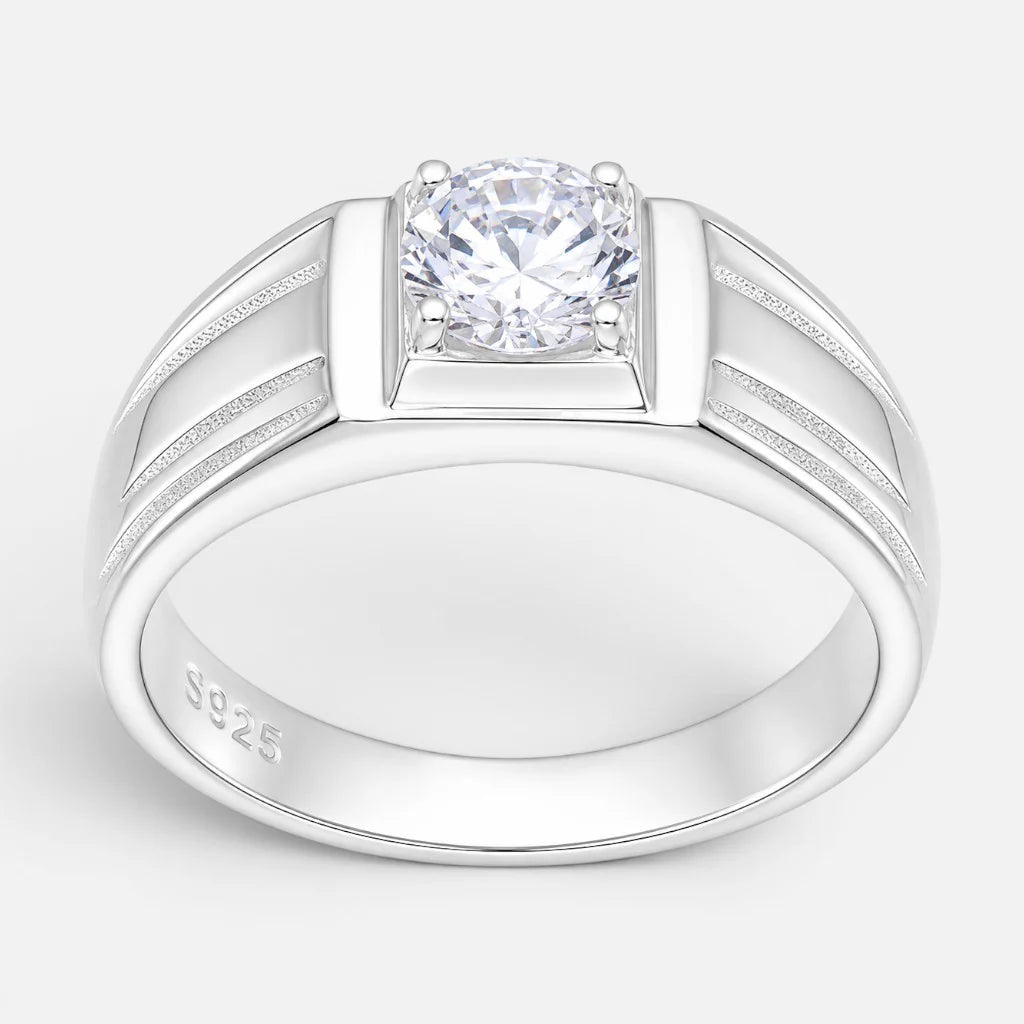 Anillo Sello Circón 22
